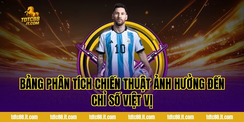 Kèo Việt Vị – Luật Và Cách Nhận Biết Offside Hiệu Quả 3 Bảng phân tích chiến thuật ảnh hưởng đến chỉ số việt vị